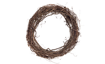 18in Dried Grapevine Wreath