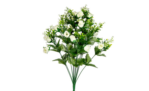 Sweetheart Rose Gypsophelia Bush - White