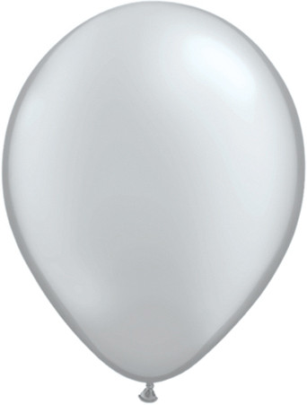 11in Metallic Latex Balloons - Silver (100pk)