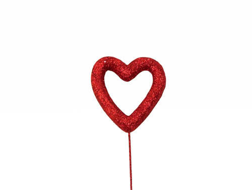 80mm Iridescent Open Heart Pick (4pk)