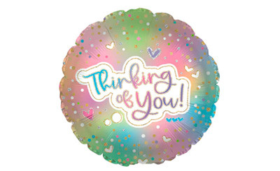 18in Thinking of You" Iridescent Foil Balloon