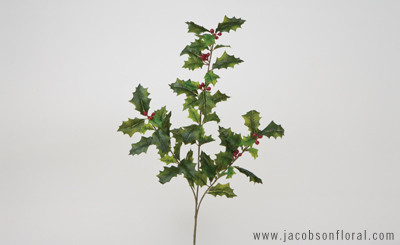 Fresh Cut Green Holly Spray