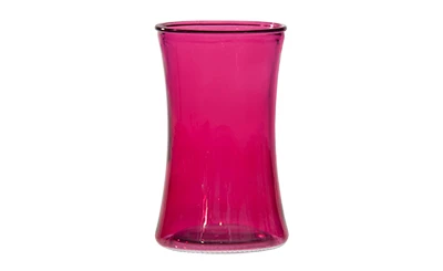6.5in Tall Gathering Glass Vase - Rose