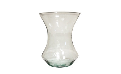 9.5in Tall Party Clear Glass Vase