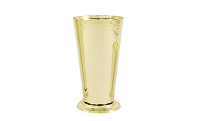 7.5in Wide Mint Julep Plastic Vase - Gold