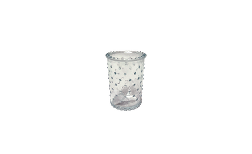 4.9in Tall Anya Hobnail Clear Glass Vase