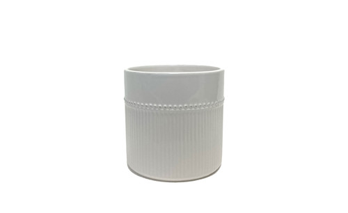5.25in Wide Taylor Ceramic Pot - White