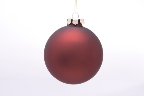 75mm Satin Ball Ornament - Chocolate (Set of 6)