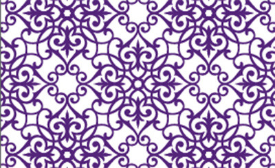 30in Wide Baroque Paper Roll (833ft) - Purple White