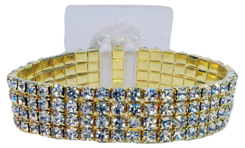 Rock Candy Stretch Wristlet - Crystal Gold