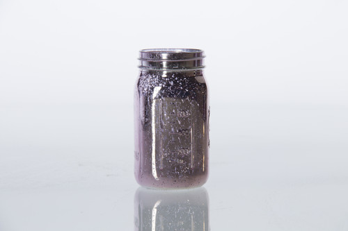 6.5in Tall Mercury Glass Mason Jar with Hanger - Pink