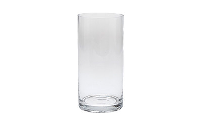 8in Tall Square Clear Glass Vase - Jacobson