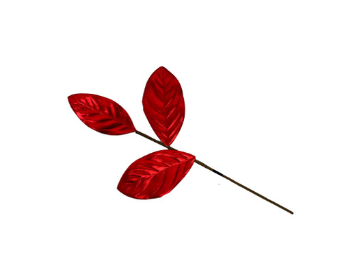 18.5in Magnolia Leaf Pick - Red