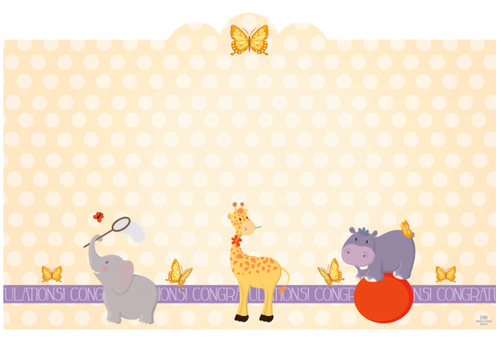 50pk Enclosure Cards - Baby