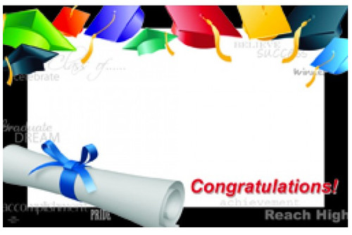 50pk Enclosure Cards - Graduation