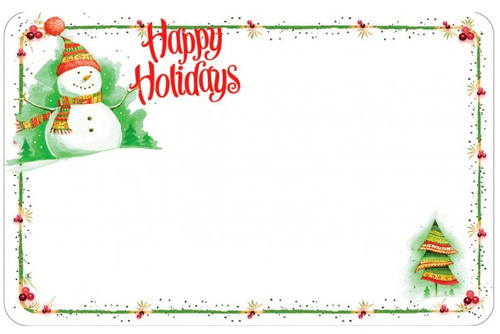 50pk Enclosure Cards - Happy Holidays