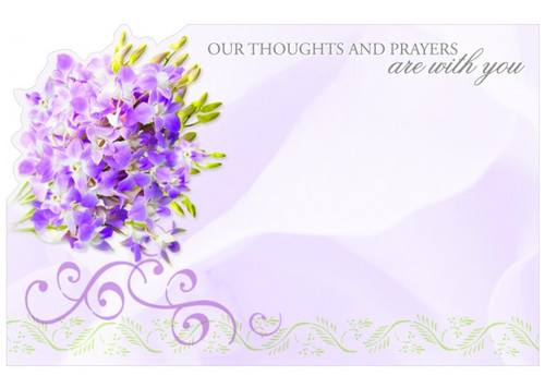 50pk Enclosure Cards - Thoughts and Prayers