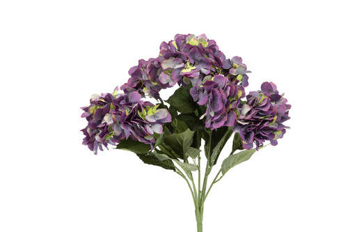 20in Hydrangea Bush x7 - Purple