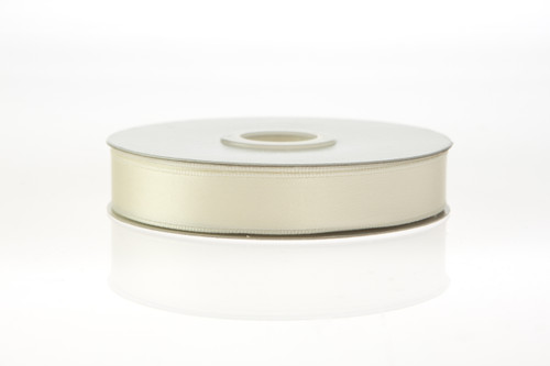 #3 Premium Double Face Satin WE Ribbon (25yd) - Ivory