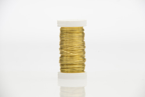 24G Metallic Floral Wire (164ft) - Gold