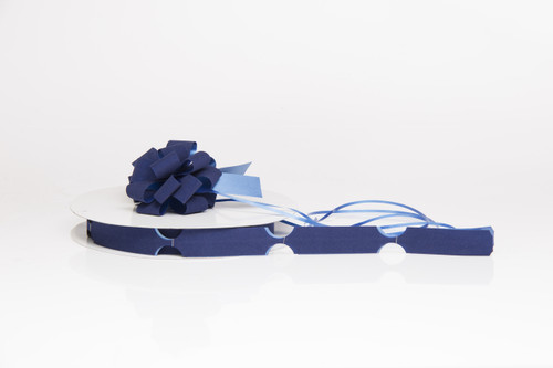 18 Loop Velvet Pull Bow - Royal Blue