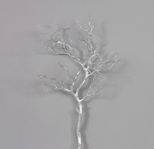 36in Faux Metallic Manzanita Branch - Silver