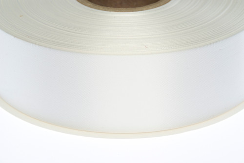 #9 Florasatin Plastic Ribbon (100yd) - White