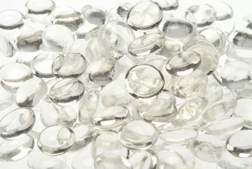 4lb Plain Gem Pebbles (Bag of 500) - Clear