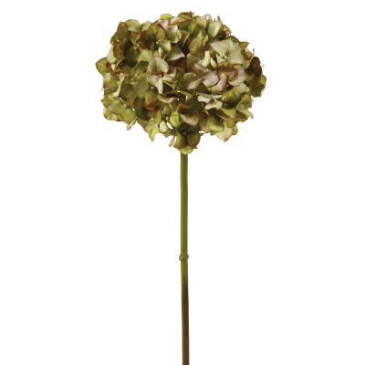 19in Hydrangea Stem - Green Purple
