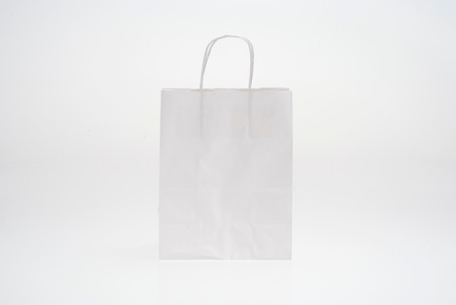 White Tempo Gift Bag - 8 x 4.5 x 10.25in