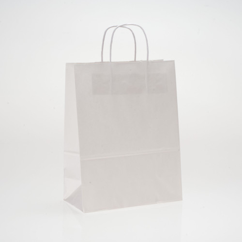 White Missy Gift Bag - 10 x 5 x 13in