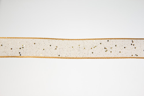 #3 Fancy Flash WE Ribbon (25yd) - Gold