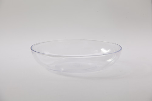 6in Wide Plastic Design Dish - Clear