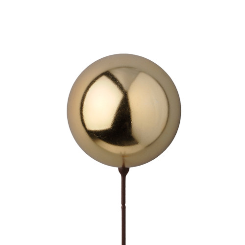 120mm Plastic Ball on 18in Pick - Shiny Gold