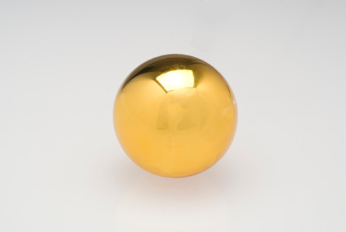 50mm Plastic Ball on Wire (Bag of 12) - Shiny Gold