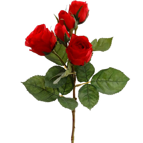 15.4in Rose Spray - Red