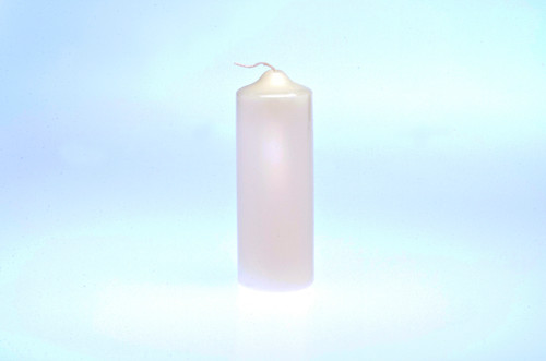 2x6in Tall Pillar Candle - White