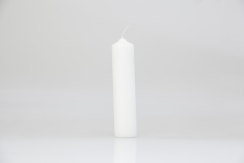 2x9in Tall Pillar Candle - White