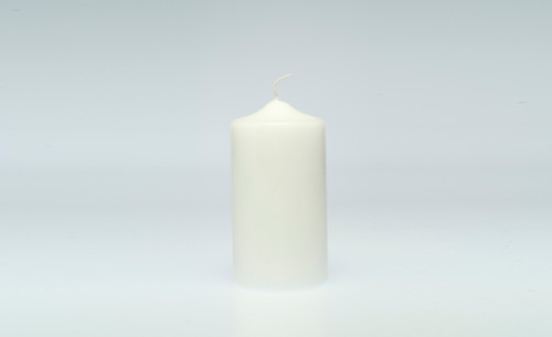 3x6in Pillar Candle - White