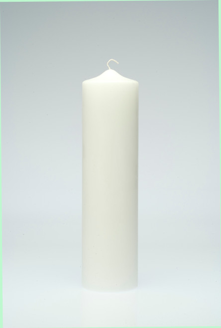 3x12in Pillar Candle - White