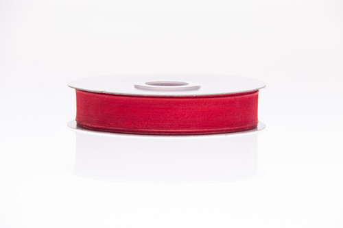 #3 Organza WE Ribbon (25yd) - Red