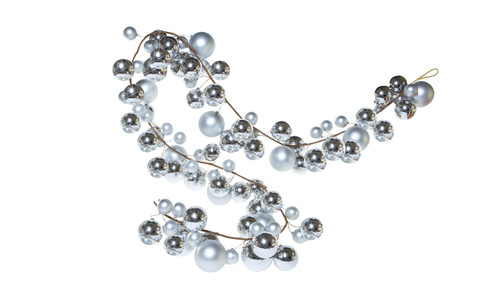 10ft Mixed Ball Garland - Matte Rd Gr G0