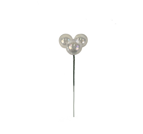 30mm Plastic Ball Pick x3 (Bag of 12) - Shiny Iridescent