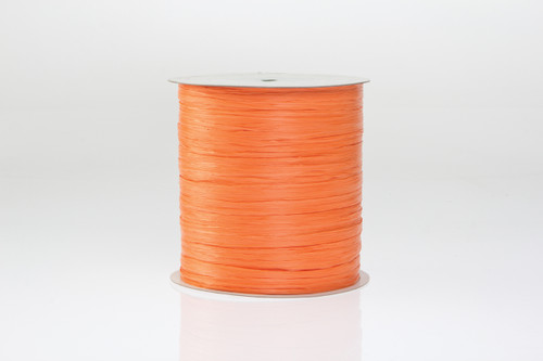 Raffia Wrap Ribbon (500yd) - Orange