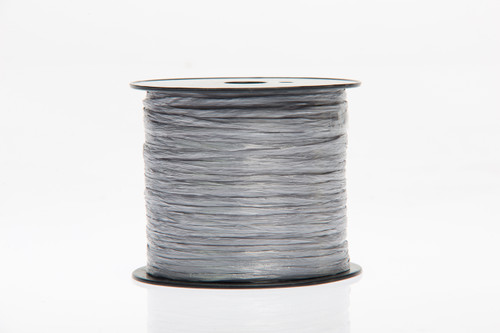 Raffia Wrap Ribbon (500yd) - Metallic Silver