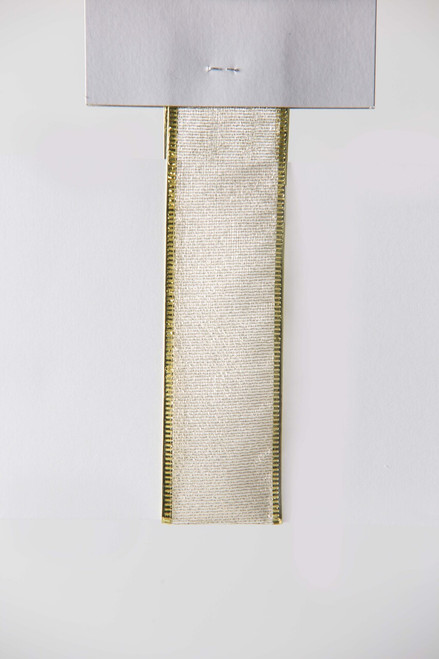 #9 Value Sheer Metallic WE Ribbon (50yd) - Gold