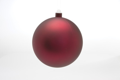 200mm Plastic Display Ball - Matte Burgundy