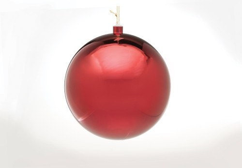 250mm Plastic Display Ball - Shiny Burgundy