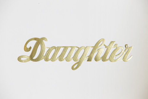 Decorative Word Script (Pack of 10) - Daughter