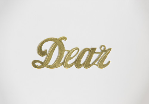 Decorative Word Script - Dear